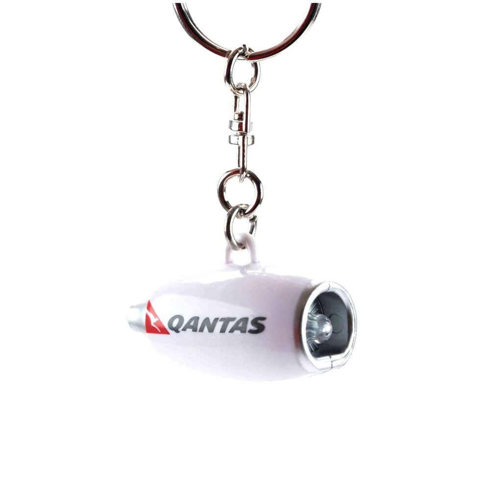 Daron QANTAS Engine Travel Keychain with Light | Moorabbin Air Museum